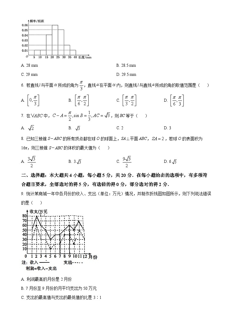 福建省泉州市2021-2022学年高一下学期期末教学质量监测数学试题02