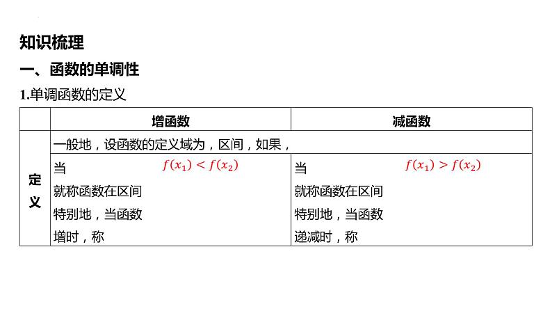 第二节函数的单调性与最值课件-2025届高三数学一轮复习第5页