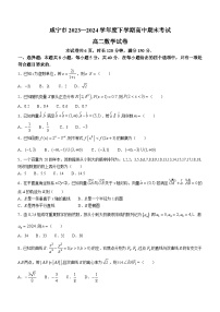 湖北省咸宁市2023-2024学年高二下学期期末考试数学试卷