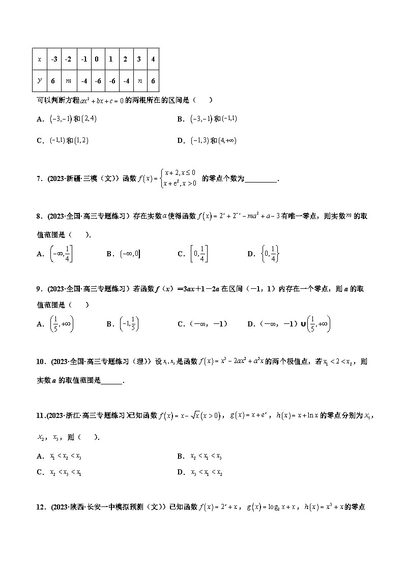 2024年高考数学一轮复习满分攻略(新高考地区专用)考点10函数的零点问题(精练)(原卷版+解析)第2页