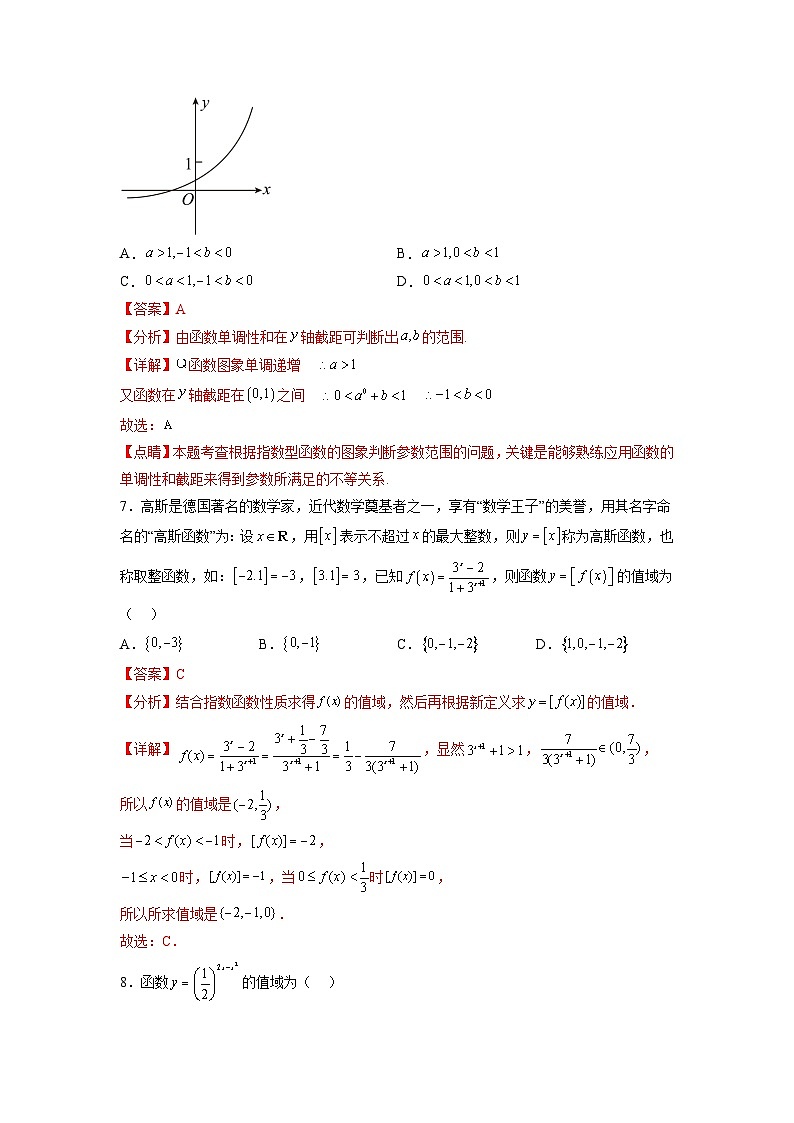 专题4.2 指数函数-【初升高衔接】2023年新高一数学初升高考点必杀50题(人教A版2019)解析版第3页