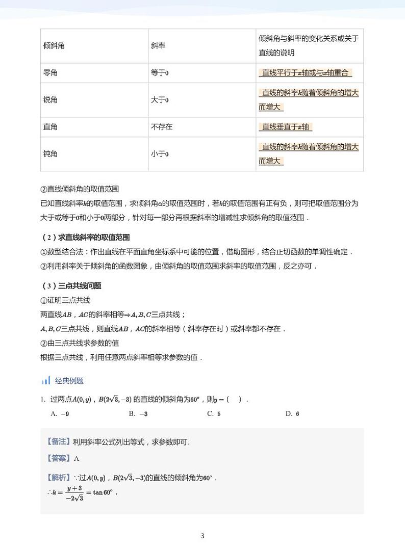 直线的方程(教师版)第3页