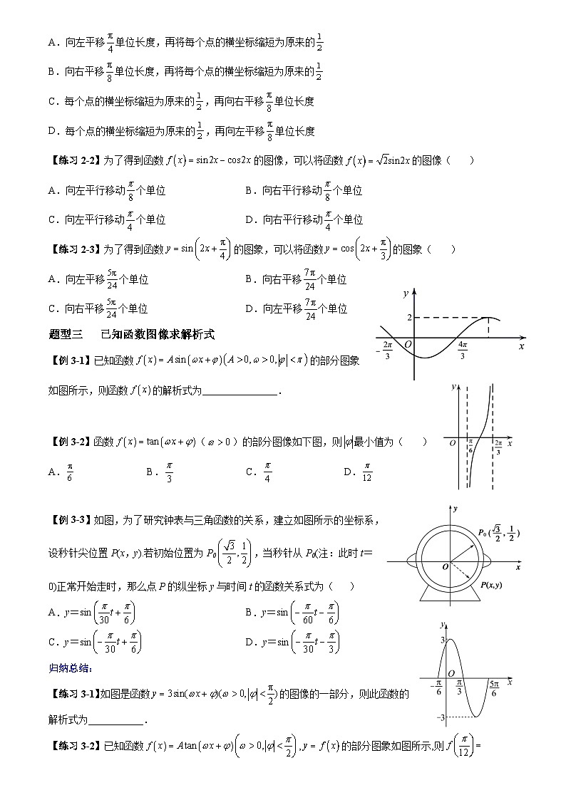 高考数学一轮复习【考点题型归纳讲练】导学案(新高考专用)第5课时函数y=Asin(wx+φ)的图像及应用(原卷版+解析)第3页