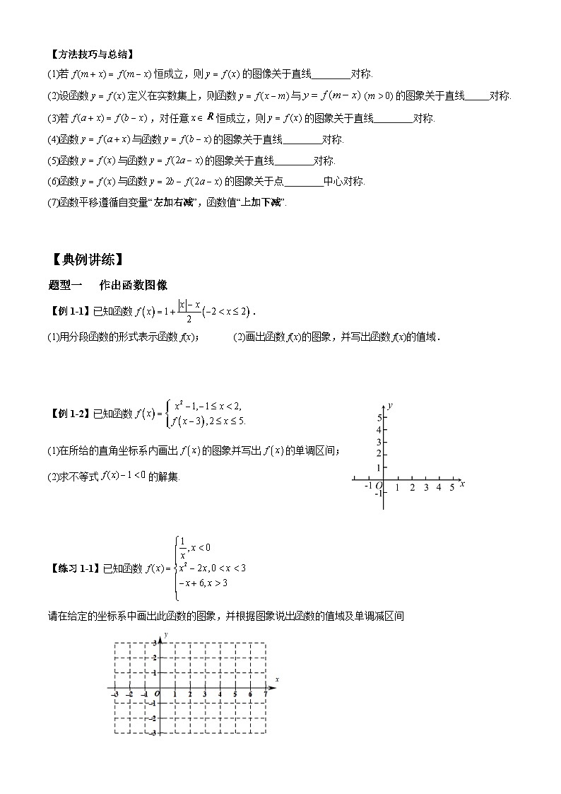 高考数学一轮复习【考点题型归纳讲练】导学案(新高考专用)第8课时函数的图像(原卷版+解析)第2页