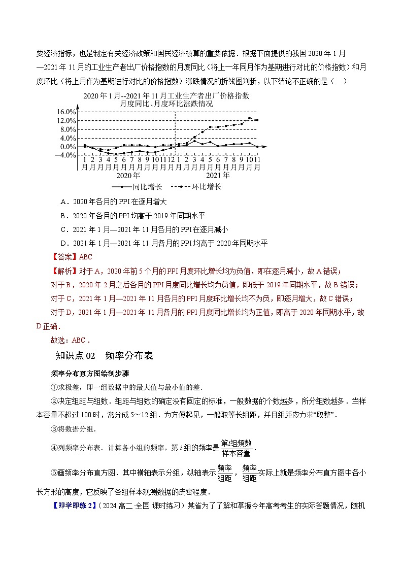 14.3 统计图表(三大题型)练习(解析卷)高中数学苏教版必修二第2页