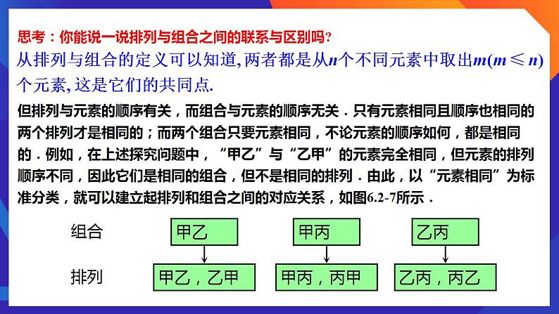 人教A版数学高二选择性必修第三册 6.2.3 组合 课件+教案05