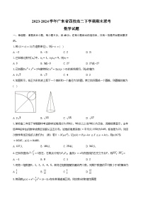 2023-2024学年广东省四校(华附、省实、广雅、深中)高二下学期期末联考数学试题(含解析)