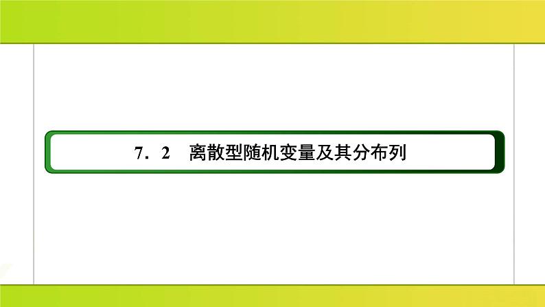 2025年高考数学一轮复习-7.2-离散型随机变量及其分布列【课件】第2页