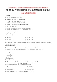 第22练 平面向量的概念及其线性运算(精练)-【一轮复习讲义】2025年高考数学高频考点题型归纳与方法总结(新高考通用)