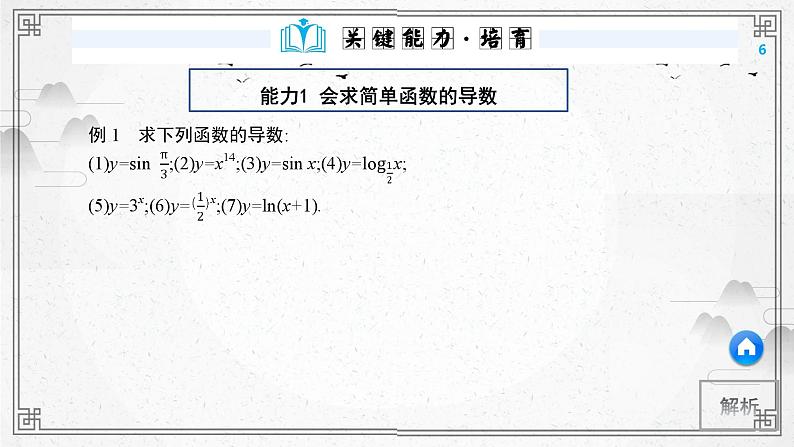 第17讲导数的运算课件-高三数学一轮复习06