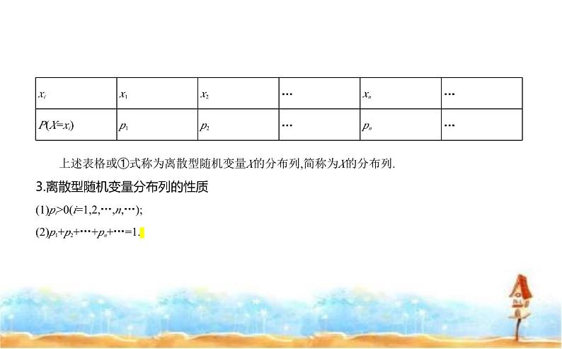 北师大版高中数学选择性必修第一册第6章概率2离散型随机变量及其分布列课件第3页