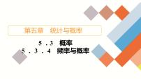 人教B版 (2019)必修 第二册5.3.4 频率与概率课文ppt课件