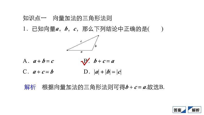 人教B版高中数学必修第二册6.1.2向量的加法【课件】第3页