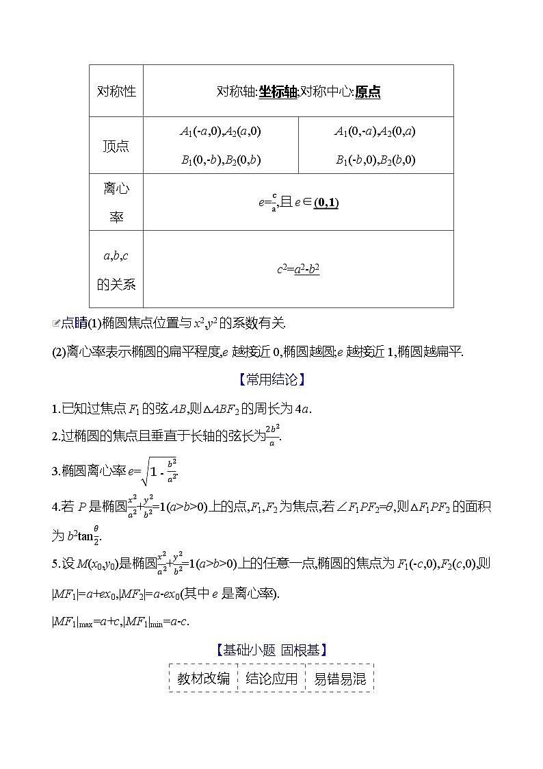2025年高考数学一轮复习-9.5.1-椭圆的定义及标准方程【导学案】第2页
