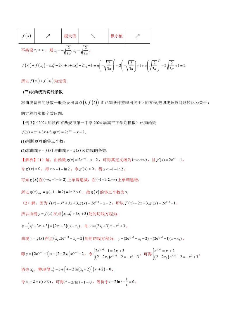 专题10 切线问题(学生版) -2025年高考数学压轴大题必杀技系列·导数第3页