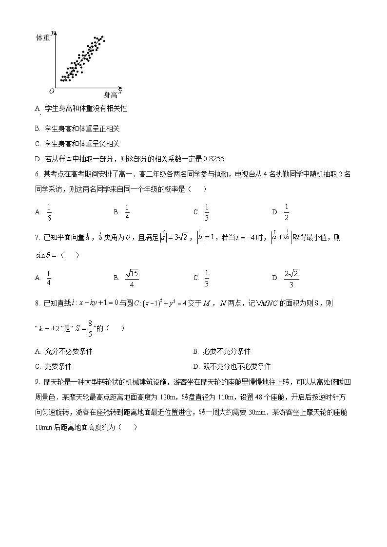 四川省凉山州2024届高三第三次诊断性检测数学(文)试题(原卷版)第2页