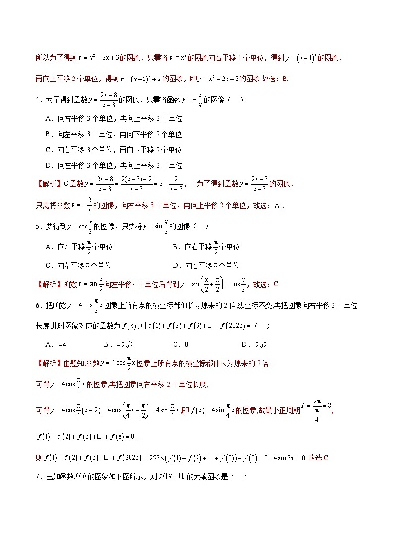 新高考数学一轮复习 函数专项重难点突破专题14 函数的图象(二)(2份打包,原卷版+解析版)02