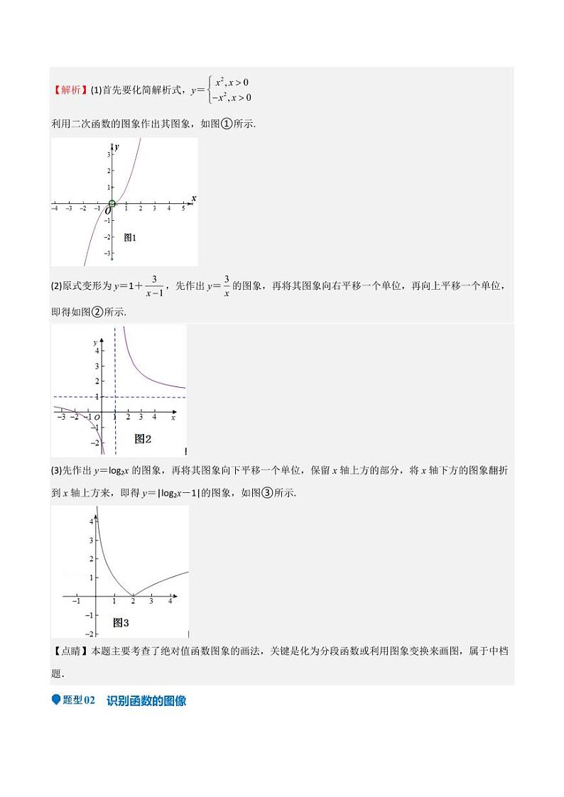 专题09 函数的图像 函数的零点(八大题型+模拟精练)(教师版) 备战2025年高考数学一轮复习《重难点题型与知识梳理·高分突破》第2页