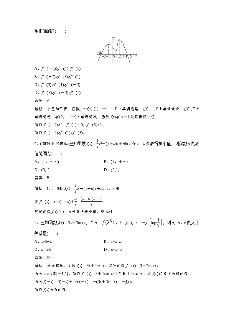 第三章 必刷小题5 导数及其应用-2025年新高考数学一轮复习(课件+讲义+练习)02