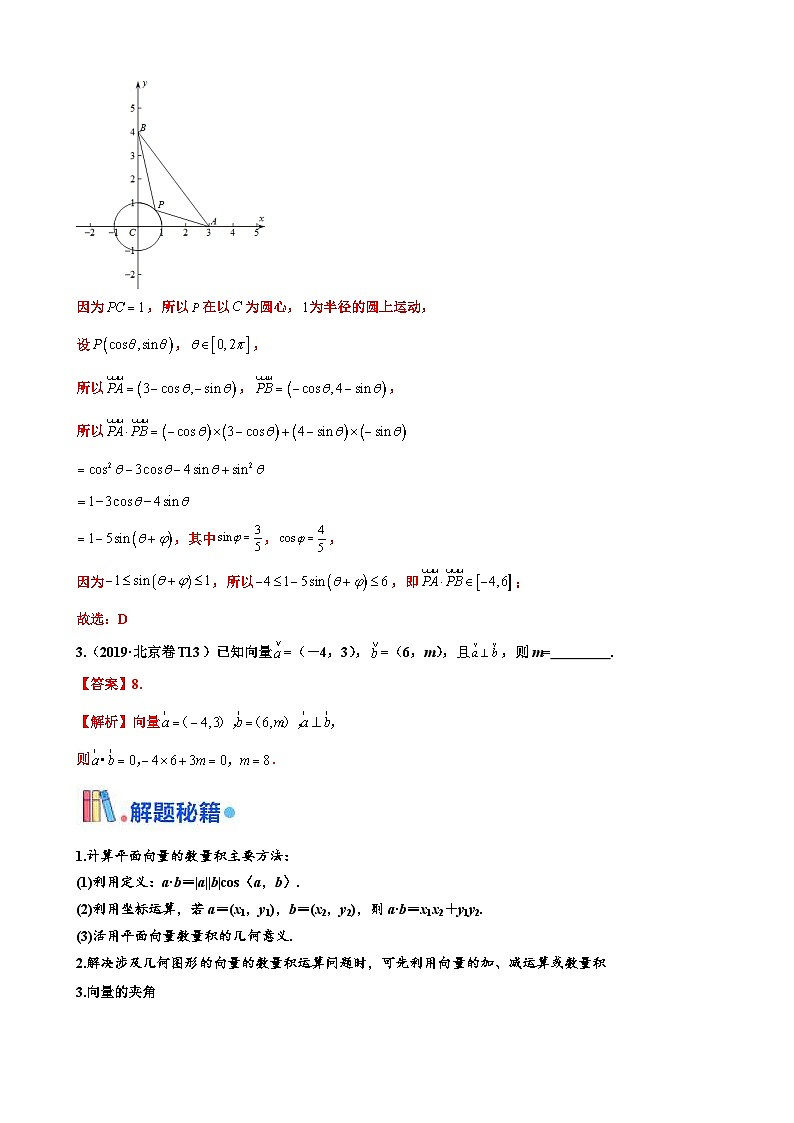 新高考数学三轮冲刺 北京卷押题练习 第3题 平面向量 (解析版)第2页