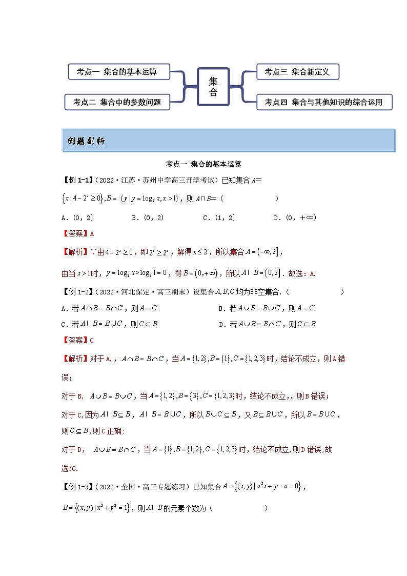 新高考数学一轮复习精讲精练1.1 集合(提升版)(解析版)第2页
