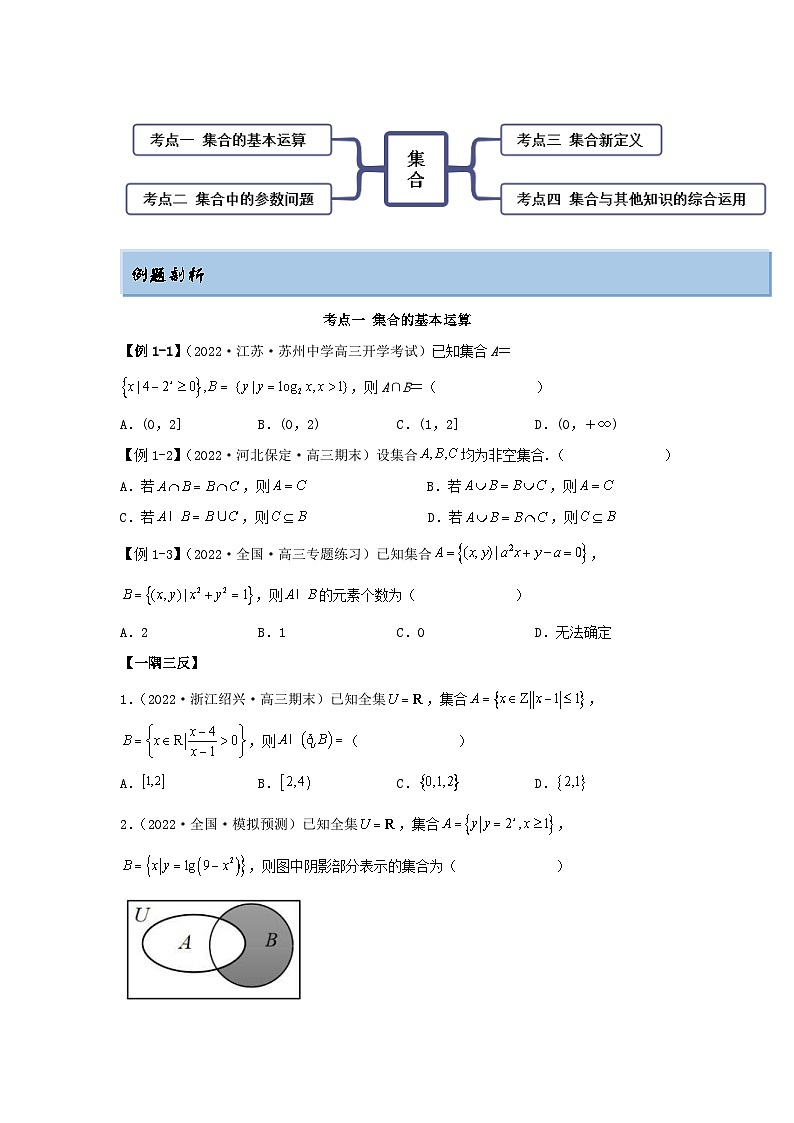新高考数学一轮复习精讲精练1.1 集合(提升版)(原卷版)第2页