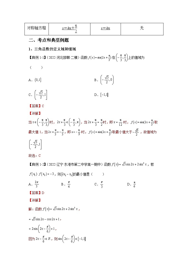 新高考数学一轮复习 讲与练第14讲 三角函数的图像和性质(解析版)第2页
