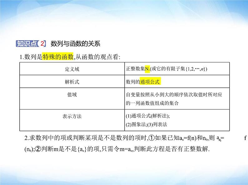 湘教版高中数学选择性必修第一册第1章数列1-1数列的概念课件第2页