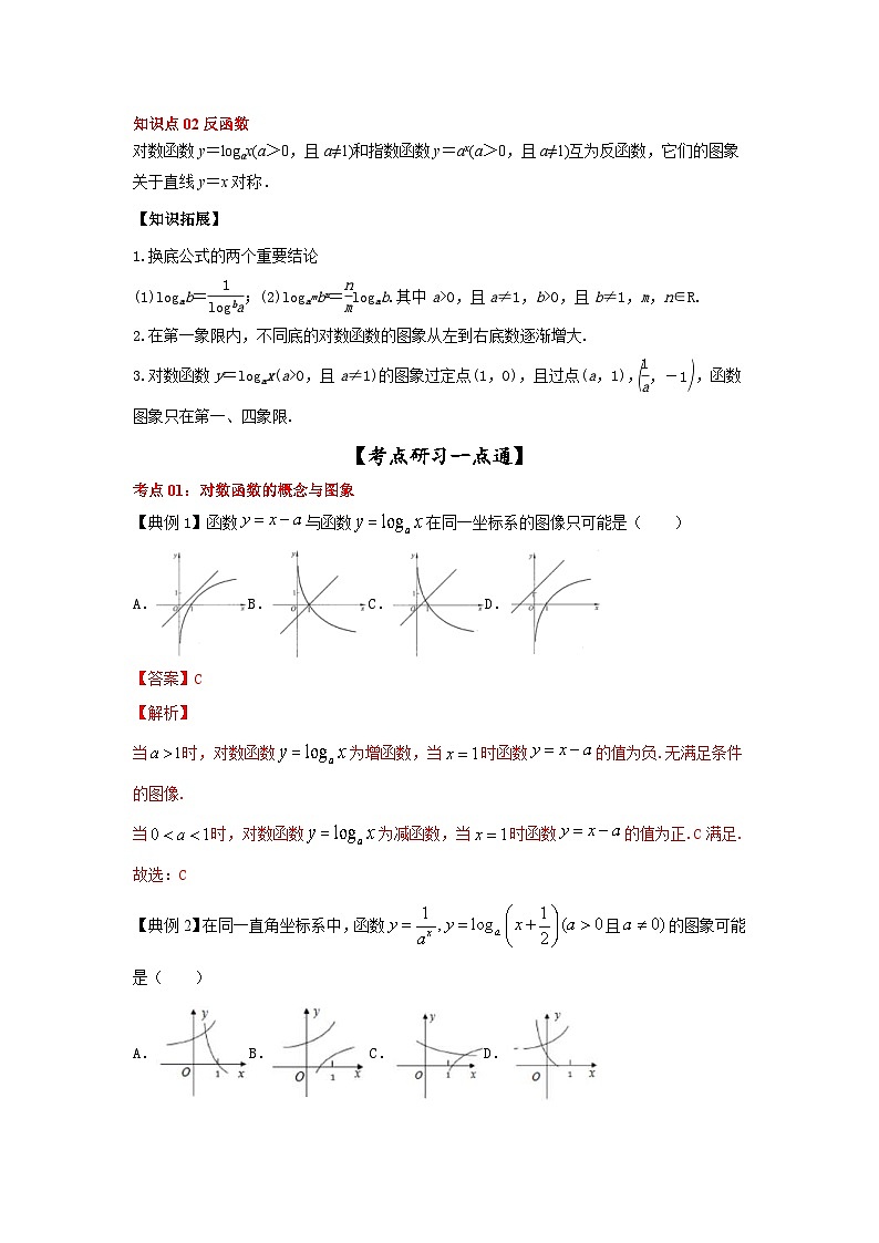 新高考数学一轮复习考点精讲练+易错题型第13讲 对数函数(2份打包,原卷版+解析版)02