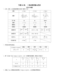 新高考数学二轮复习讲义专题08 三角函数图像与性质（2份打包，原卷版+解析版）