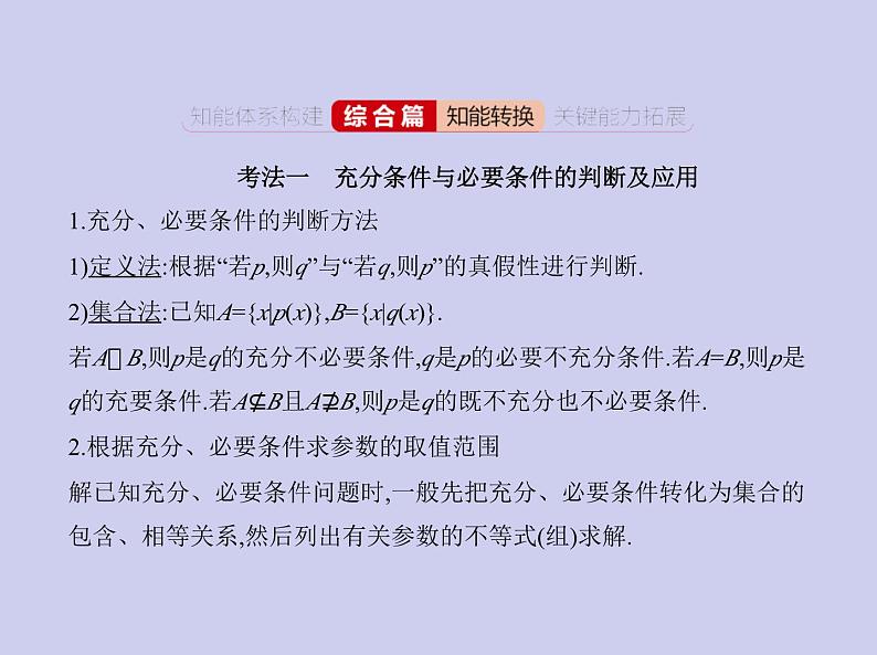 新高考数学二轮复习课件 专题一 1.2 常用逻辑用语(含解析)第5页