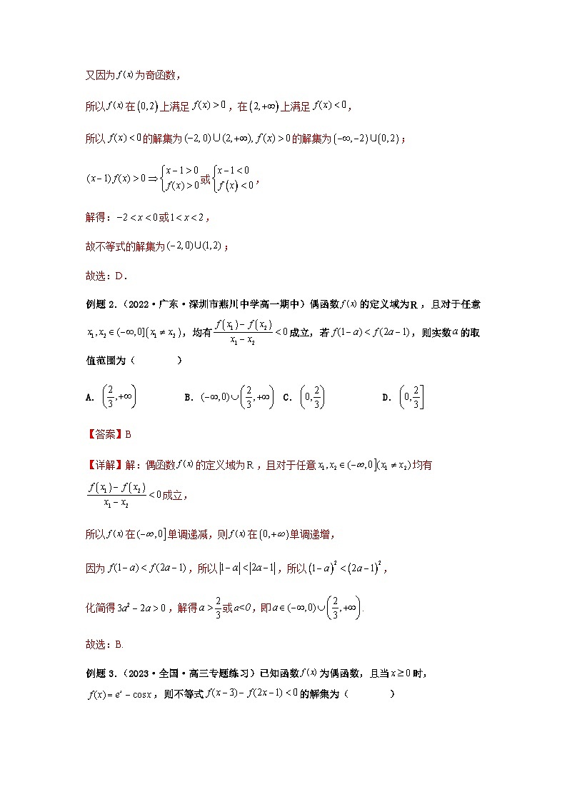 新高考数学二轮复习 题型归纳演练专题2-2 点对称+轴对称+周期+单调性(解析版)第2页