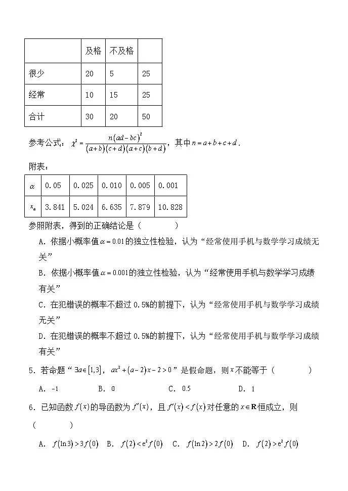 内蒙古集宁一中2023-2024学年高二下学期7月期末考试数学试题(Word版附解析)第2页