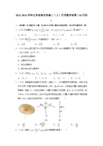 2023-2024学年江苏省南京市高三（上）月考数学试卷（10月份）