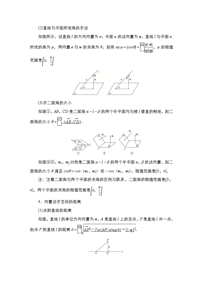 高考数学科学创新复习方案提升版第44讲空间向量在立体几何中的应用学案(Word版附解析)02