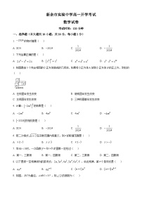江西省新余市实验中学2024-2025学年高一上学期开学考试数学试题（原卷版）