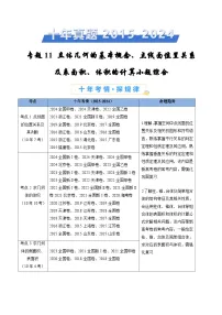 专题11 立体几何的基本概念、点线面位置关系及表面积、体积的计算小题综合（教师卷）- 十年（2015-2024）高考真题数学分项汇编（全国通用）