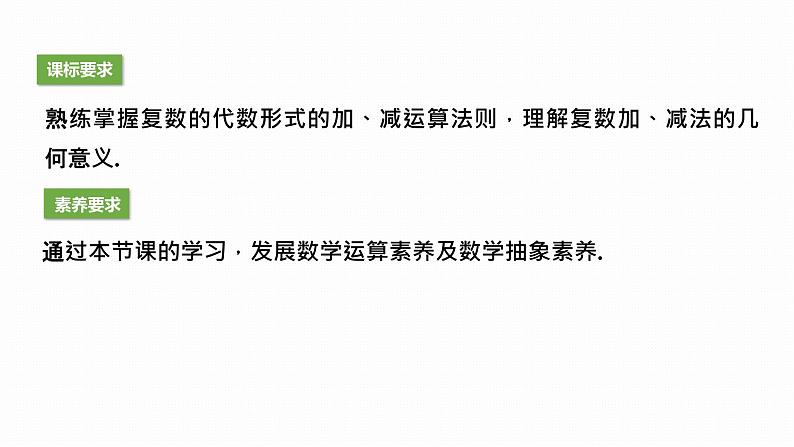 苏教版高中数学必修第二册12.3.2复数加减法的几何意义【课件】02