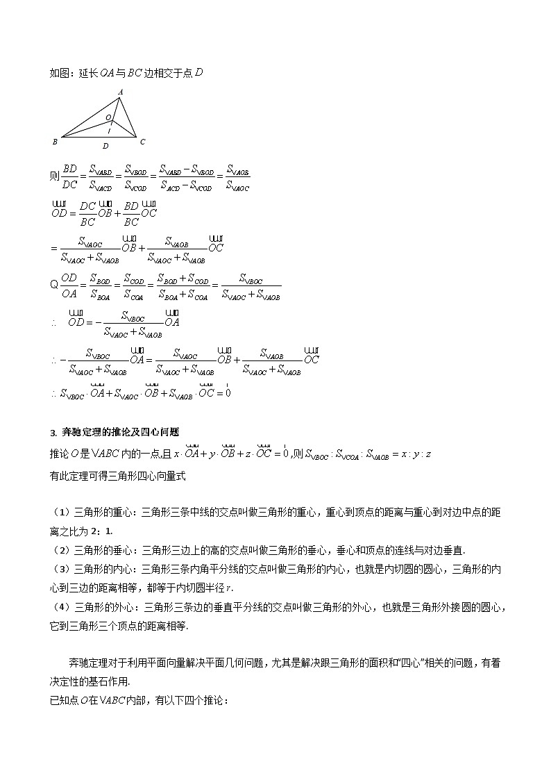 高考数学第一轮复习(新教材新高考)第07讲平面向量奔驰定理与三角形四心问题(高阶拓展)(核心考点精讲精练)(学生版+解析)第2页