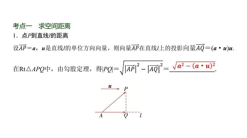 高三数学一轮复习第七章立体几何与空间向量第七课时向量法求距离及立体几何中的探索性、翻折问题课件02