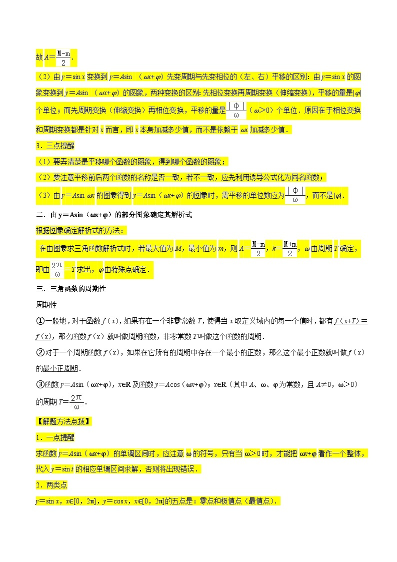 高考数学复习全程规划(新高考地区专用)重难点07三角函数的图像与性质(4种考向)专项练习(原卷版+解析)第2页