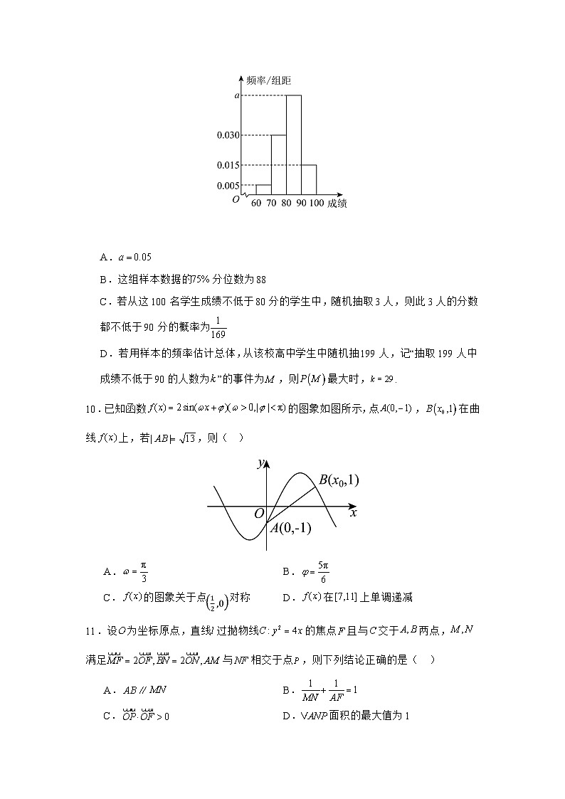 長沙市長郡中學(xué)2025屆高三數(shù)學(xué)復(fù)習(xí)小題精練1第3頁