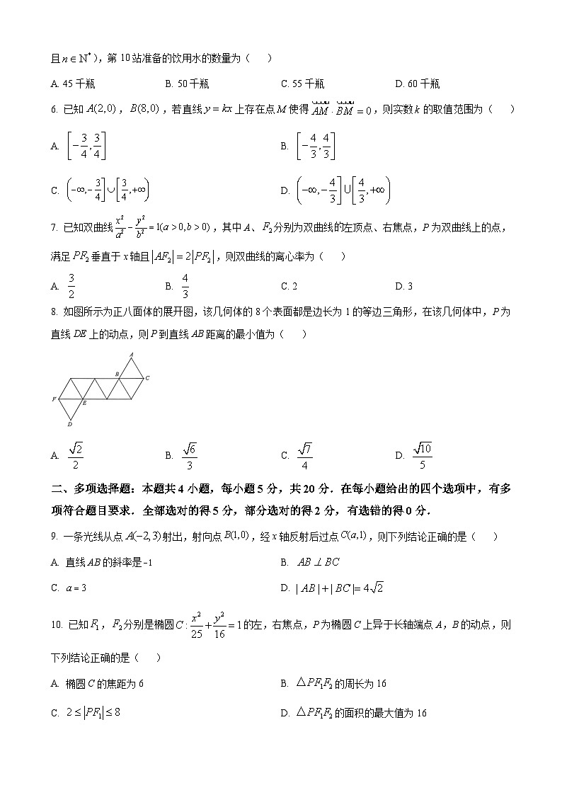 山東省濟(jì)南市2022-2023學(xué)年高二下學(xué)期期末考試數(shù)學(xué)試題第2頁