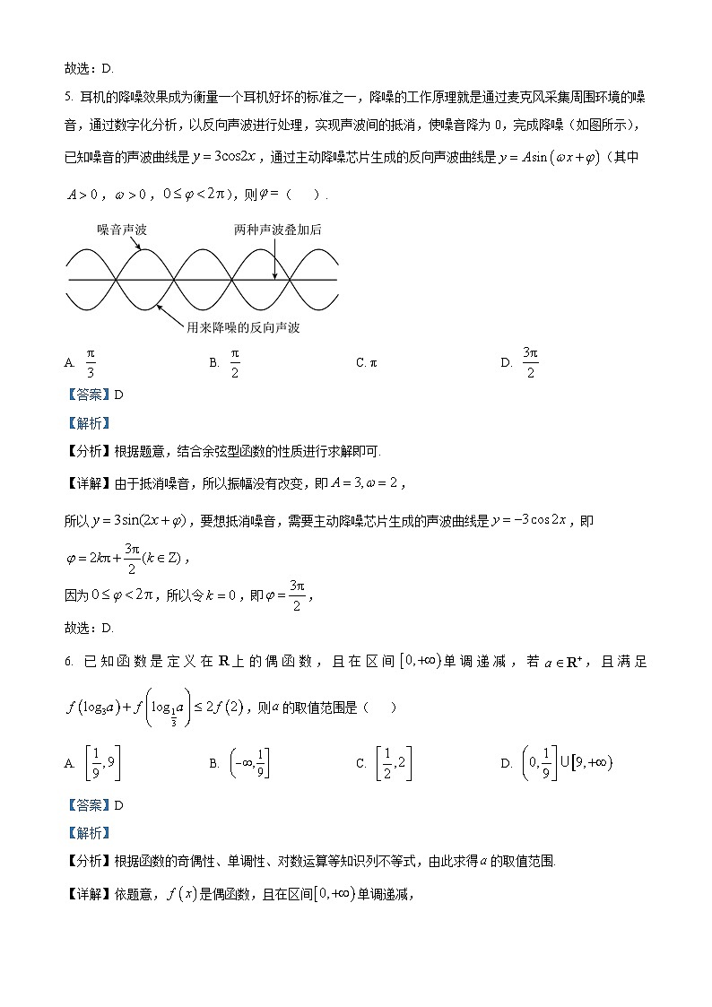 精品解析:辽宁省沈阳市辽宁实验中学2025届高三上学期10月月考数学试题(解析版)第3页