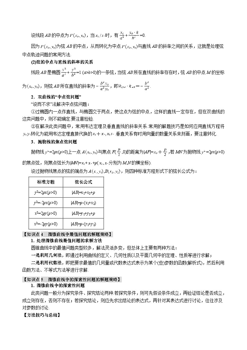 专题8.8 直线与圆锥曲线的位置关系(举一反三)(新高考专用)(含答案) 2025年高考数学一轮复习专练(新高考专用)03