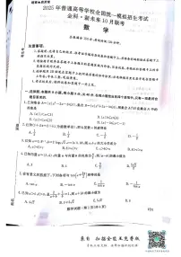 河南省开封市金科新未来2024-2025学年高三上学期10月联考数学试题(原卷版+解析版)