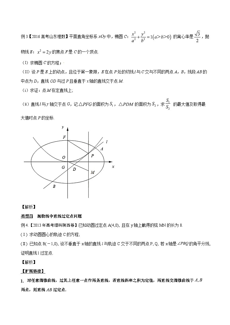 高考数学压轴题讲义专题3.8欲证直线过定点,结合特征方程验专题练习(原卷版+解析)第2页