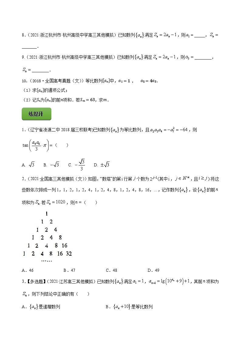 高考数学一轮复习讲练测(新教材新高考)专题7.3等比数列及其前n项和专题练习(学生版+解析)第2页