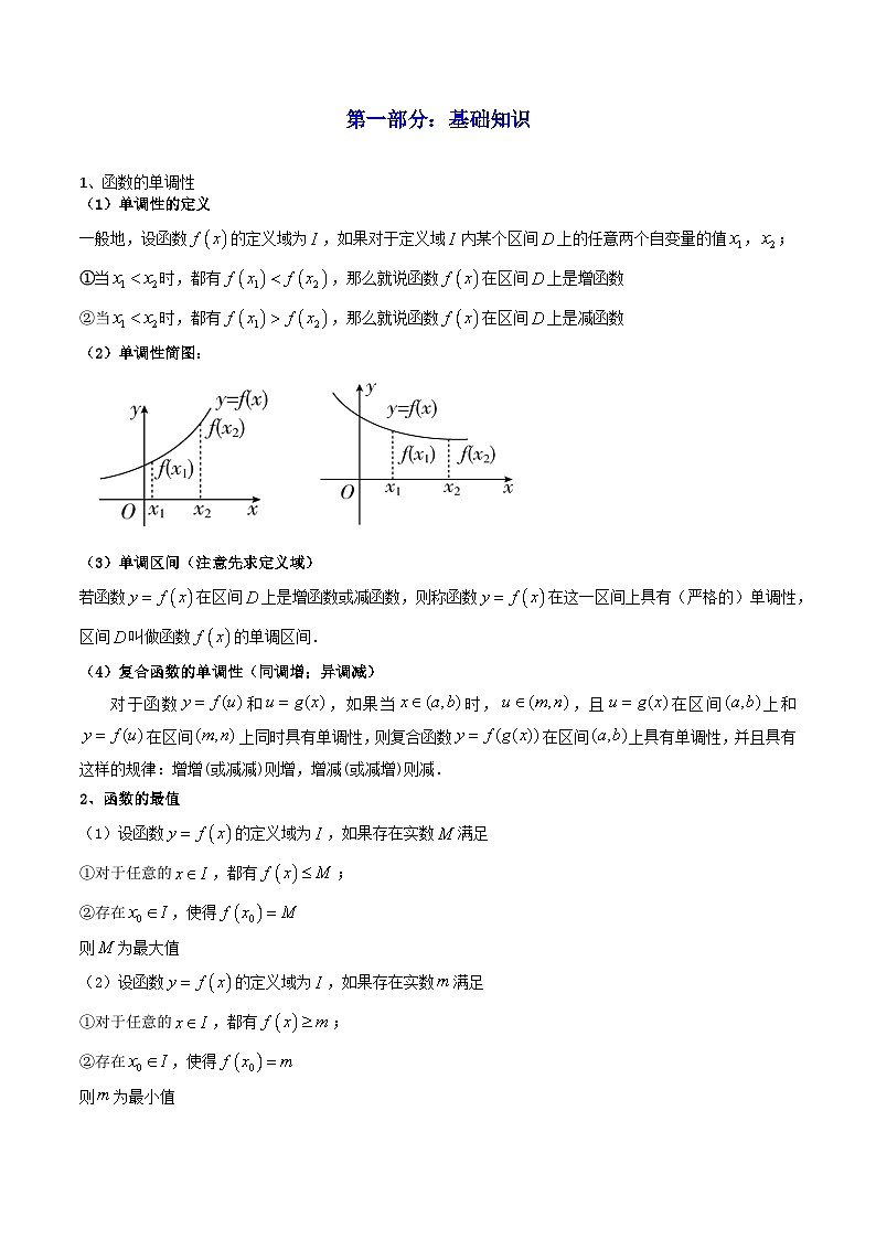 2024-2025学年高考数学一轮复习讲义(新高考)第02讲函数的单调性与最大(小)值(知识+真题+8类高频考点)(精讲)(学生版+解析)第2页