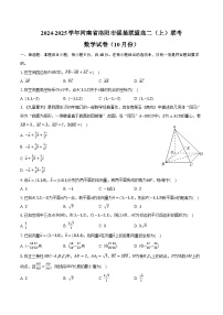2024-2025学年河南省洛阳市强基联盟高二（上）联考数学试卷（10月份）（含答案）